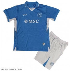 SSC Napoli Prima Maglia Bambino 2024-25 Manica Corta (+ Pantaloni corti)